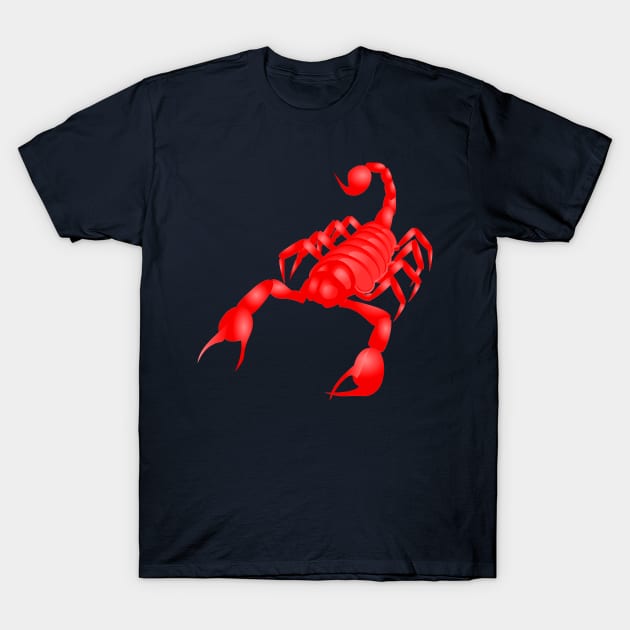 Red Scorpion T-Shirt by hudayadi